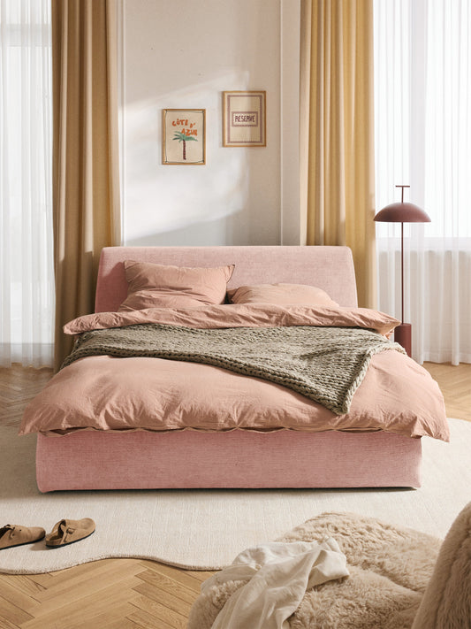 Cloven Upholstered Bed with Storage