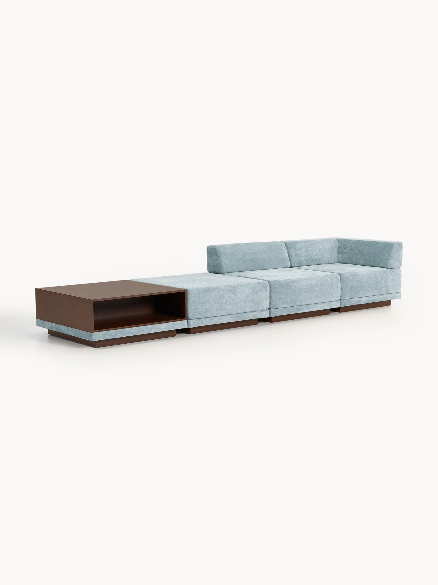 Colvin Modular 4-Seater Sofa with Coffee Table & Ottoman