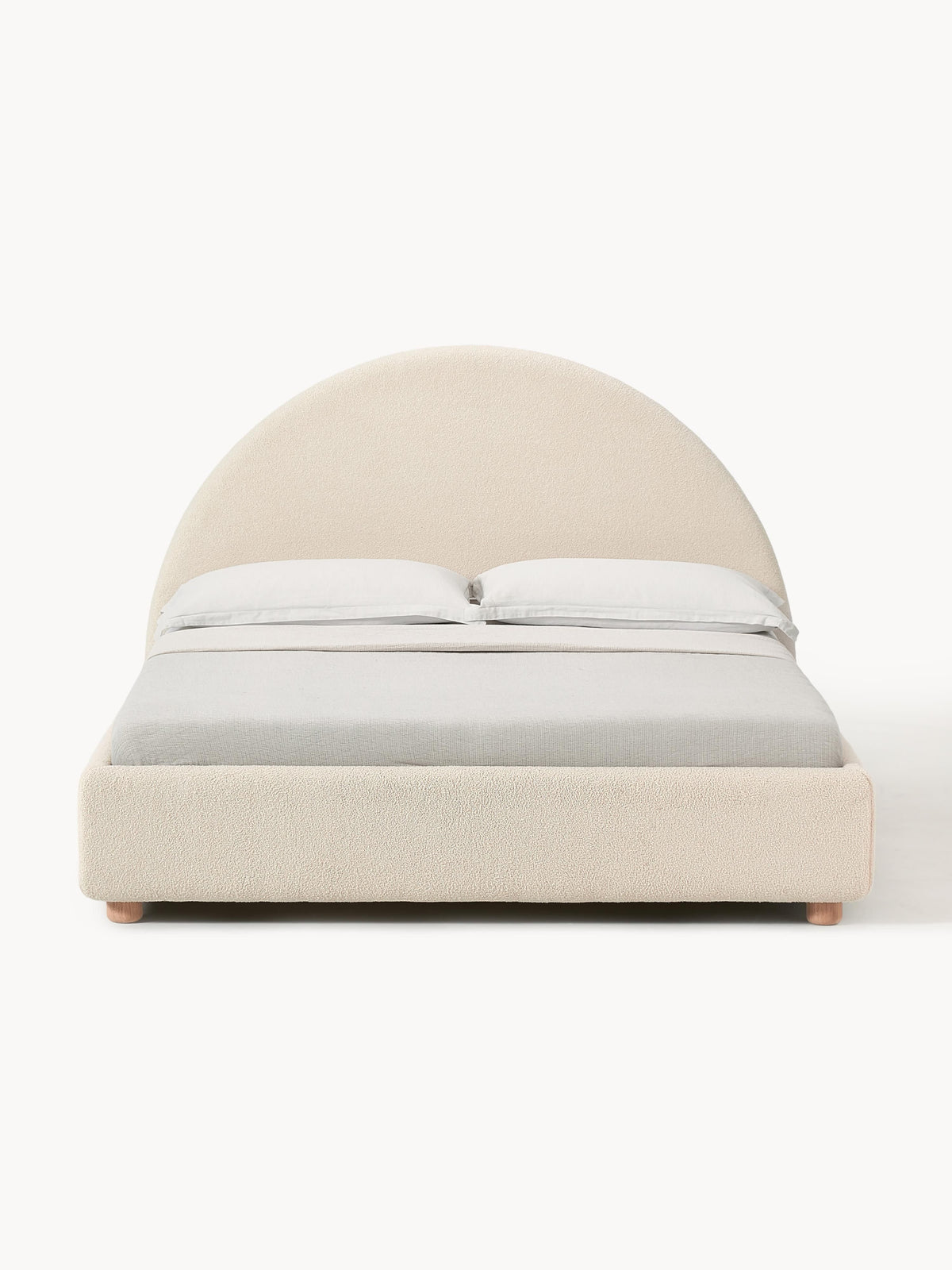 Ebbina Upholstered Bed in Teddy