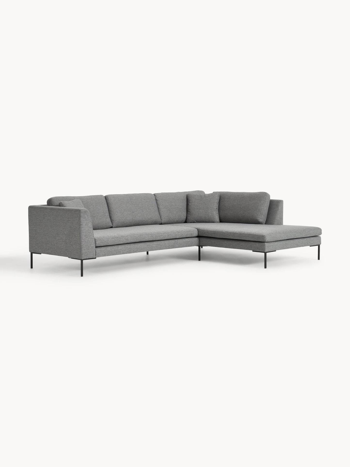 Emmara Corner Sofa with Metal Legs