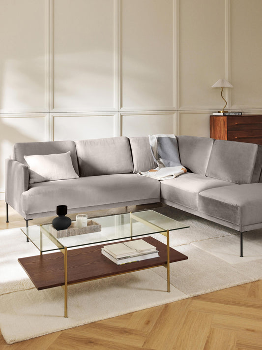 Fluendo Velvet Corner Sofa