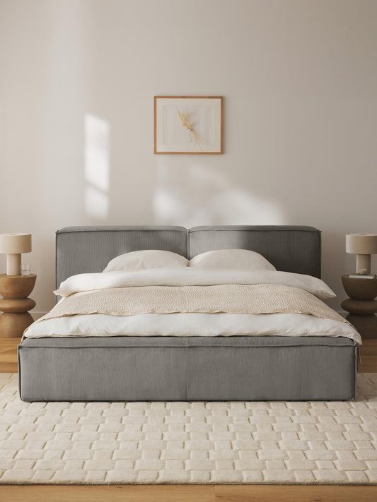 Lennard Corduroy Upholstered Bed