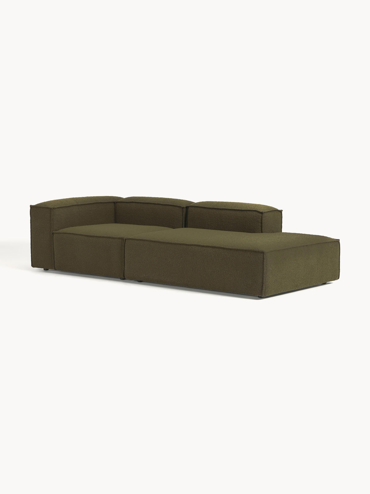 Lennard Modular Ottoman in Bouclé