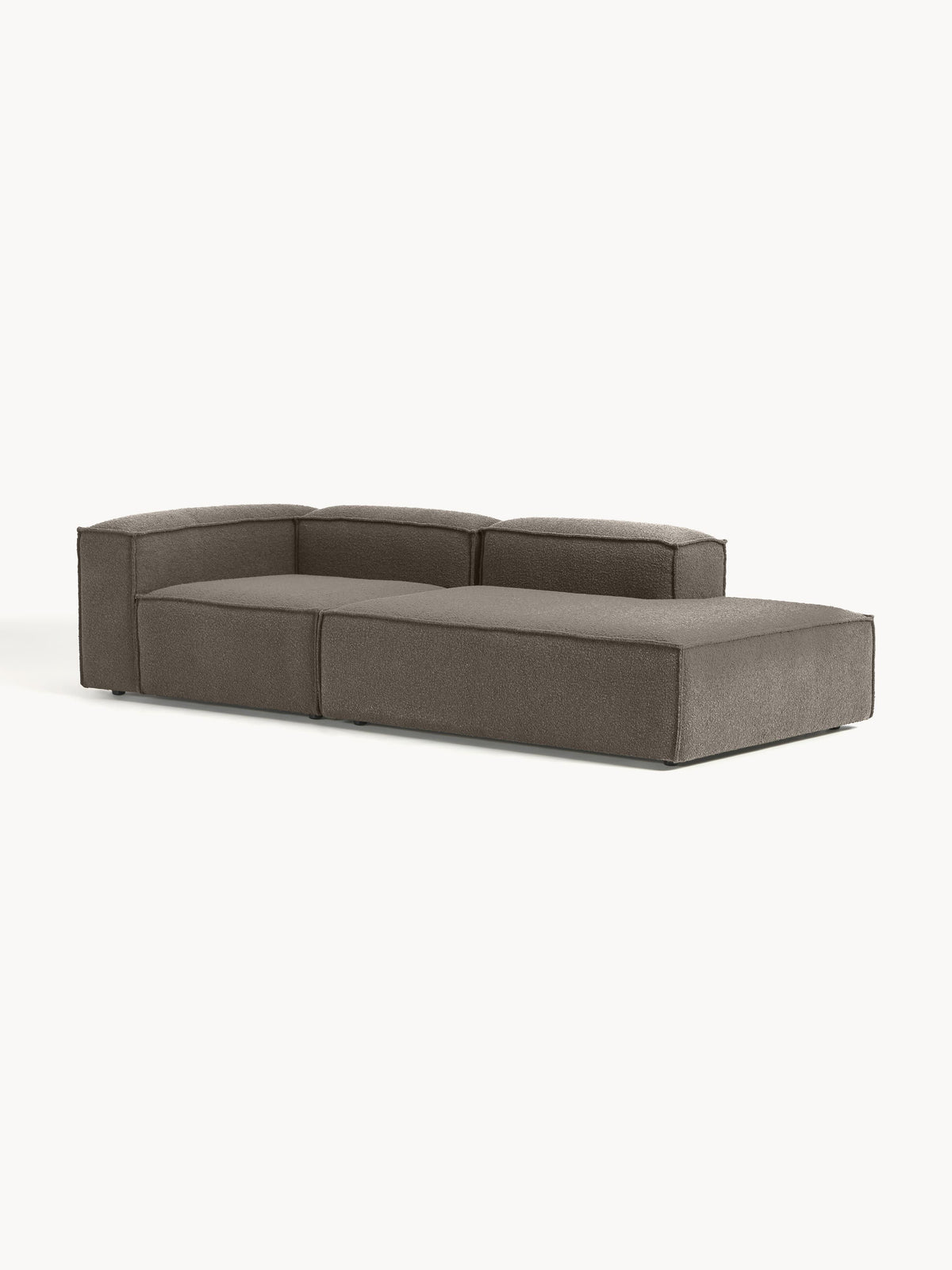 Lennard Modular Ottoman in Bouclé