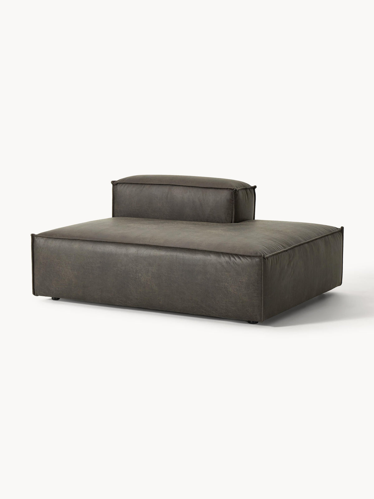 Lennard Ottoman Module in Leather