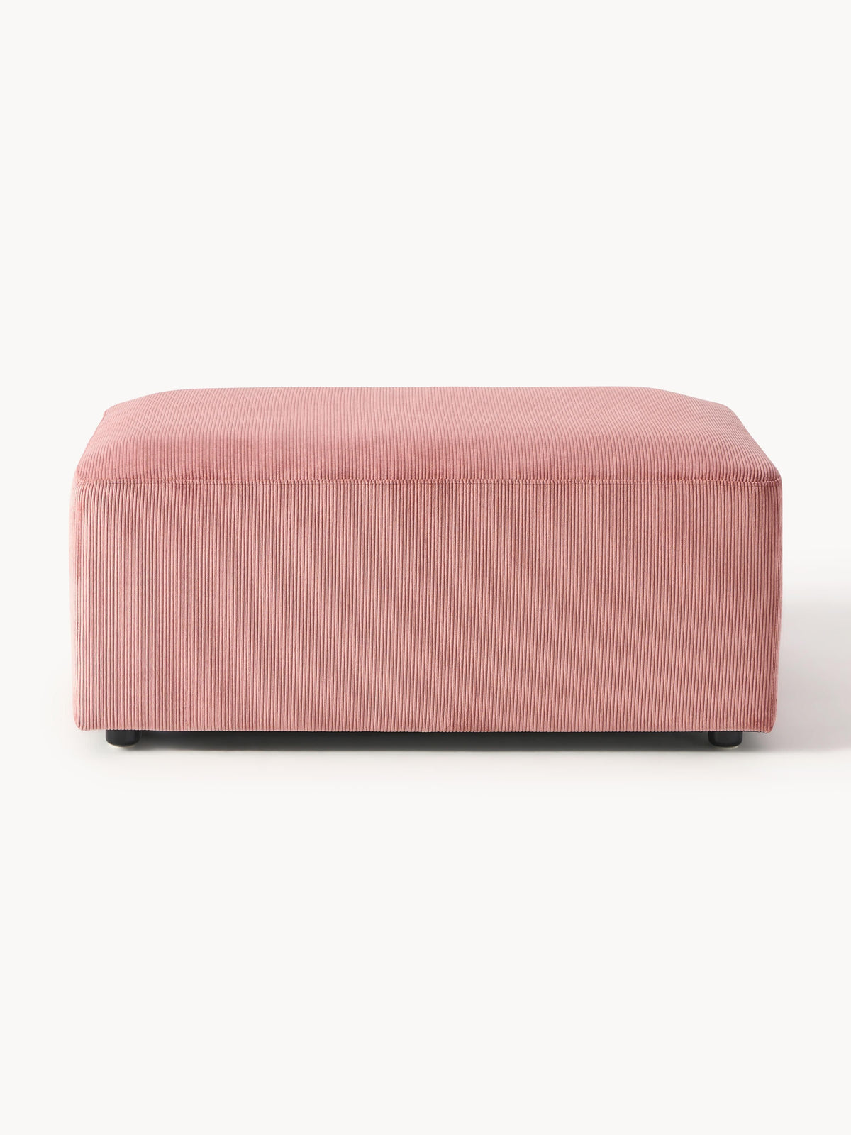 Melina Corduroy Stool, W 99 x D 72 cm