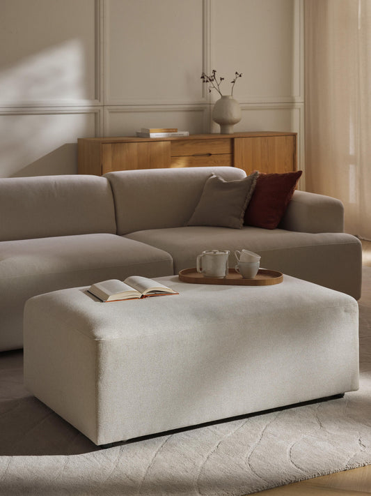 Melina XL Ottoman, W 116 x D 72 cm