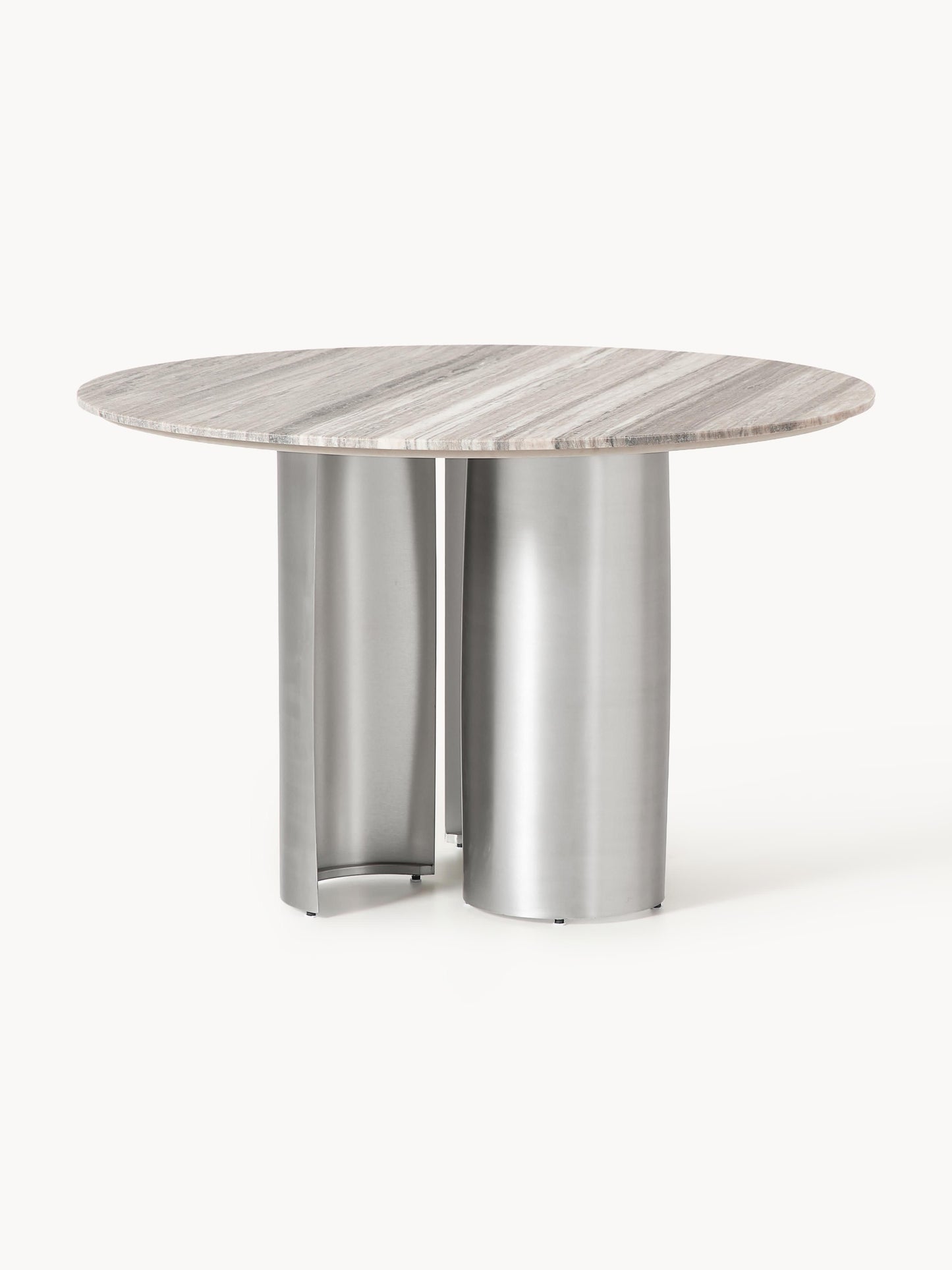 Noaven Round Dining Table with Marble Tabletop, Ø 120 cm