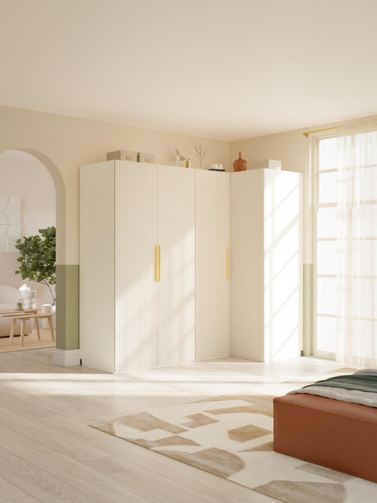 Simena Modular Corner Wardrobe, 215 cm Wide, in Various Sizes