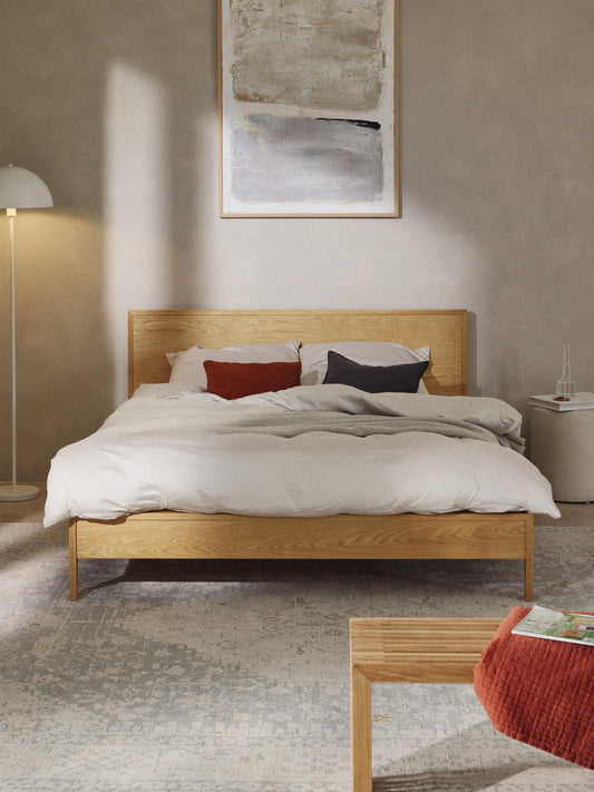 Tammora Wooden Bed with Headboard