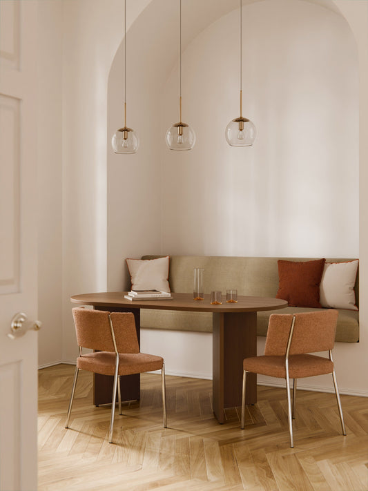 Tonvel Oval Wooden Dining Table, in Various Sizes