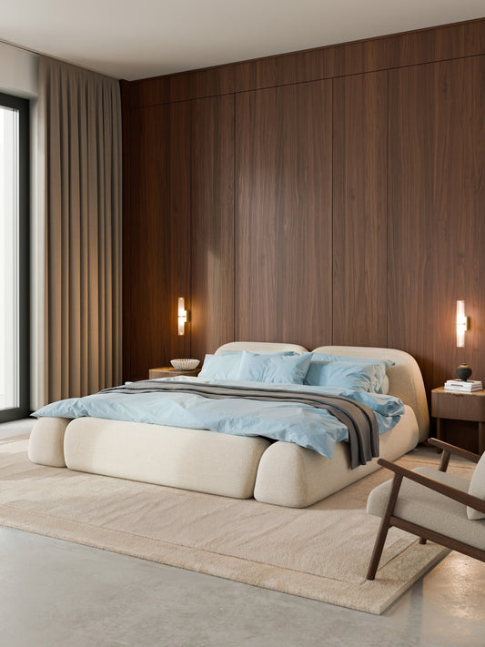 Wolna Bouclé Upholstered Bed