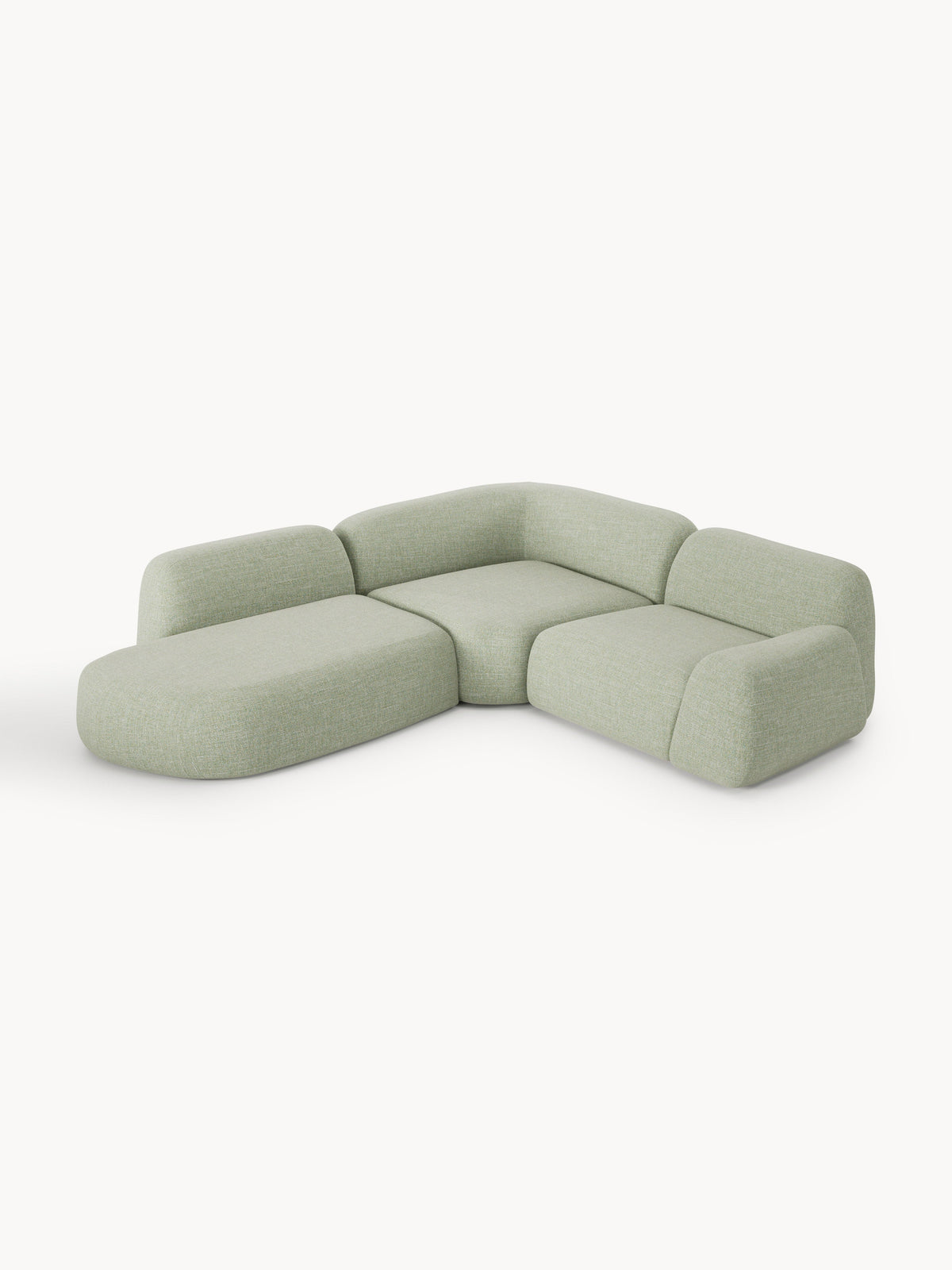 Wolna Modular Bouclé Corner Sofa (4-Seater) with Chaise Longue