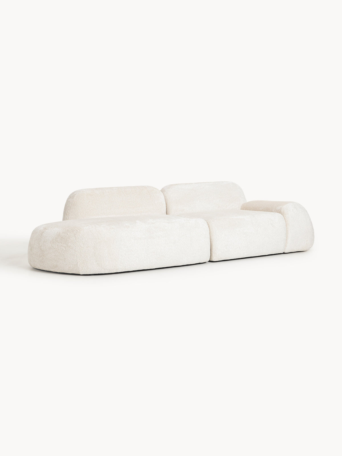 Wolna Teddy Bouclé Modular Chaise (3-Seater)