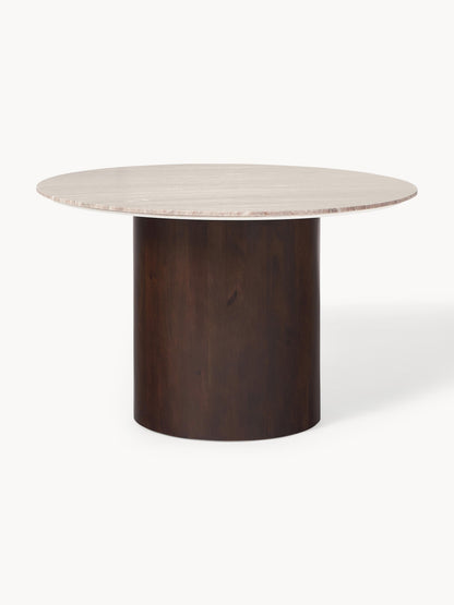 Abbina Round Marble Dining Table, Ø 120 cm