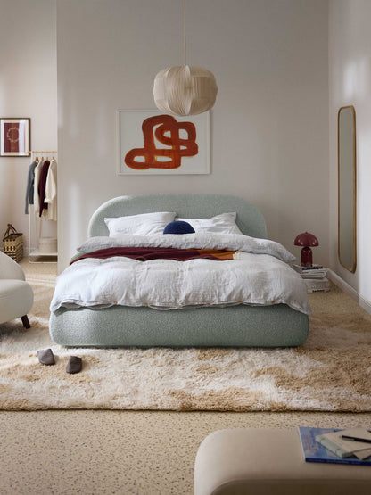 Albina Bouclé Upholstered Bed