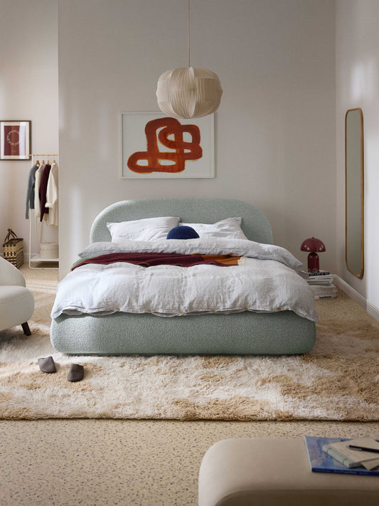 Albina Bouclé Upholstered Bed