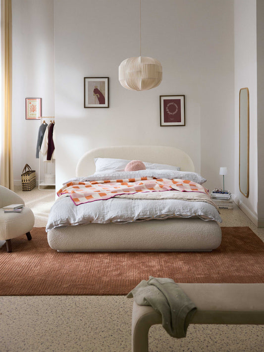Albina Bouclé Upholstered Bed
