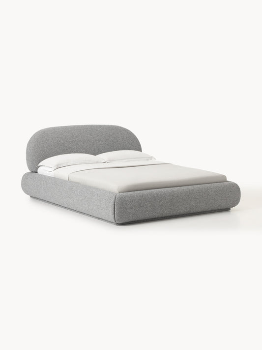 Albina Bouclé Upholstered Bed with Storage