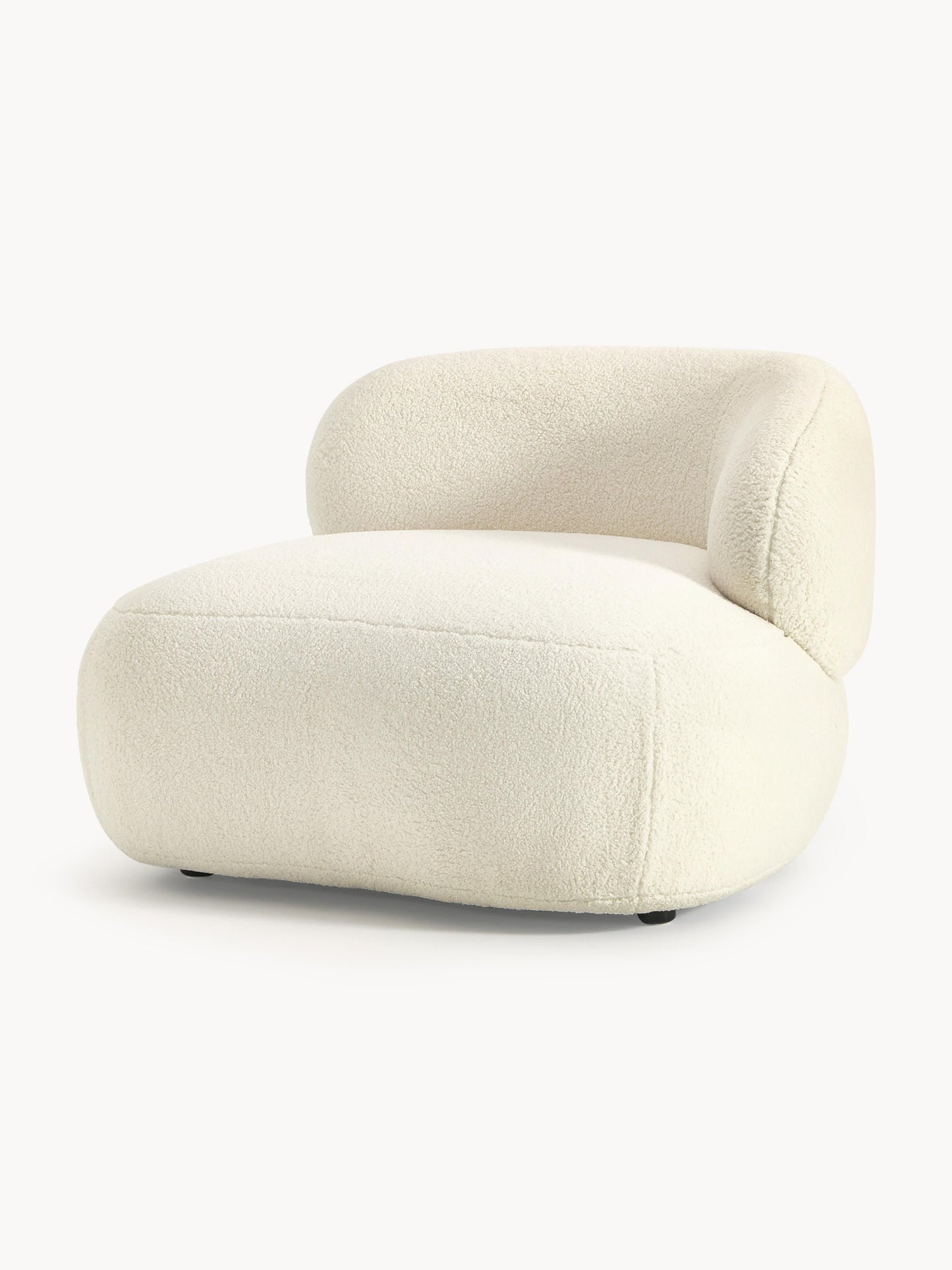 Albina Lounge Chair in Teddy Fur