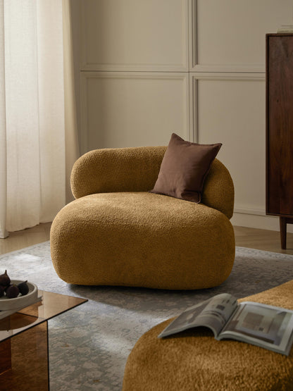 Albina Teddy Bouclé Lounge Chair