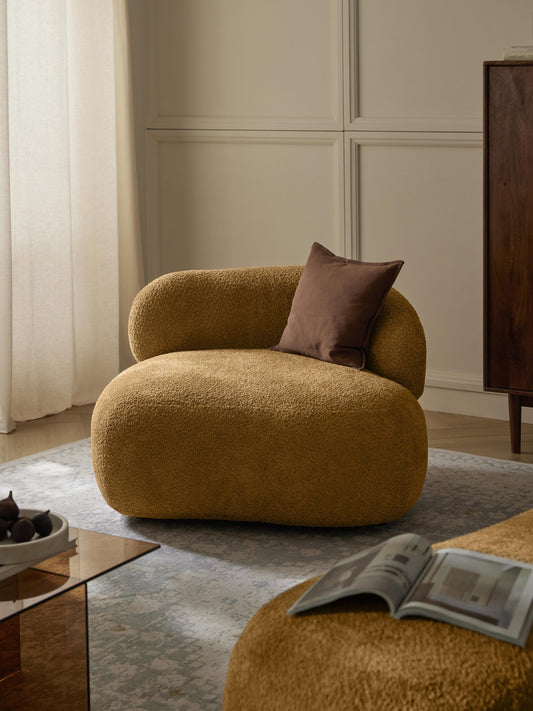 Albina Teddy Bouclé Lounge Chair