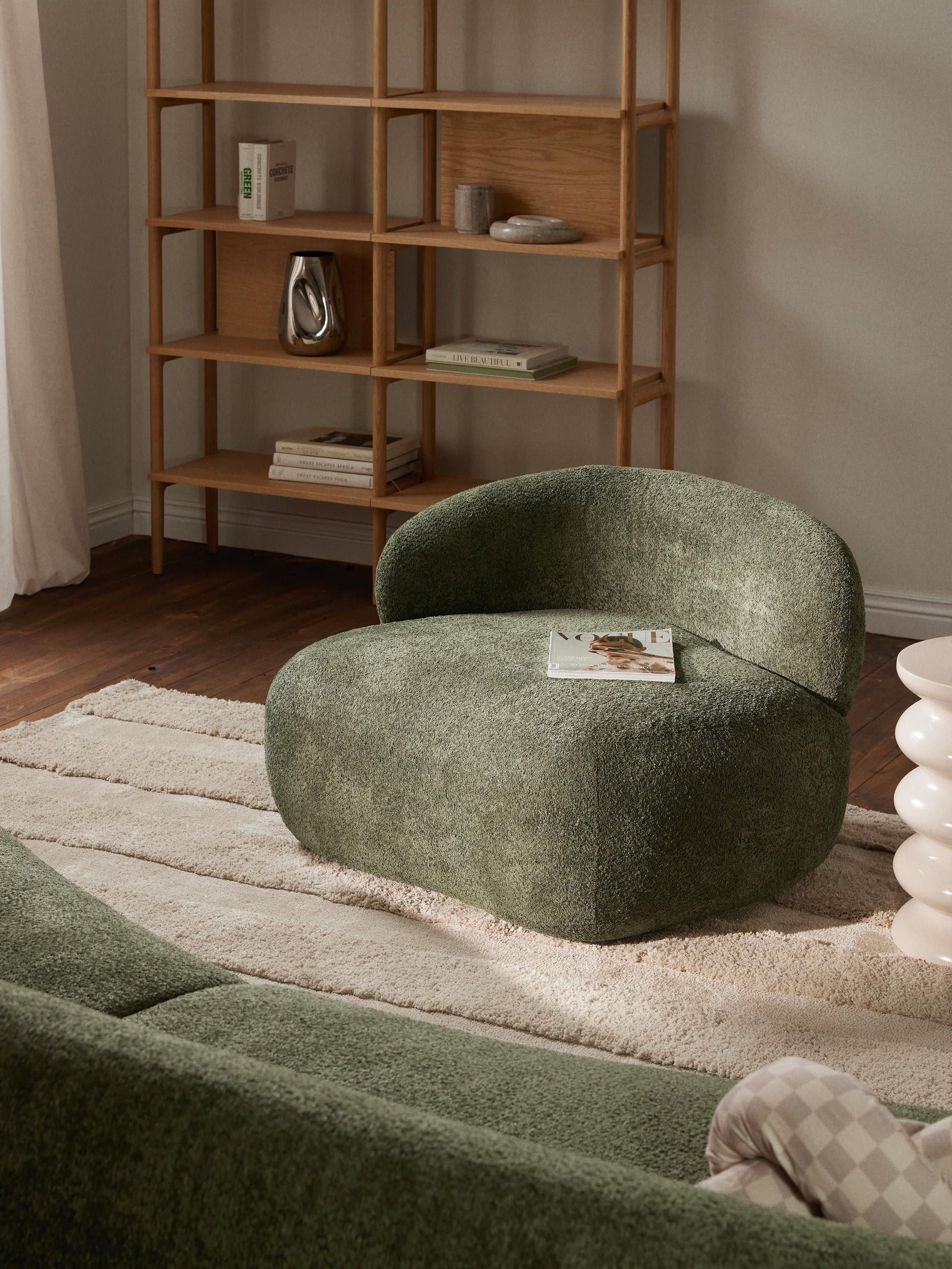 Albina Teddy Bouclé Lounge Chair