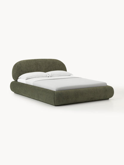 Albina Upholstered Bed in Teddy Bouclé