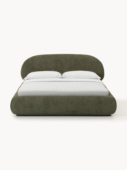 Albina Upholstered Bed in Teddy Bouclé