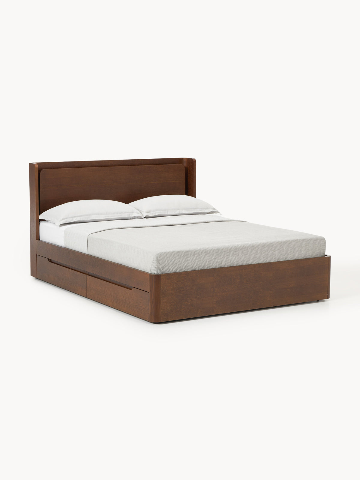 Allvio Wooden Bed with Drawers