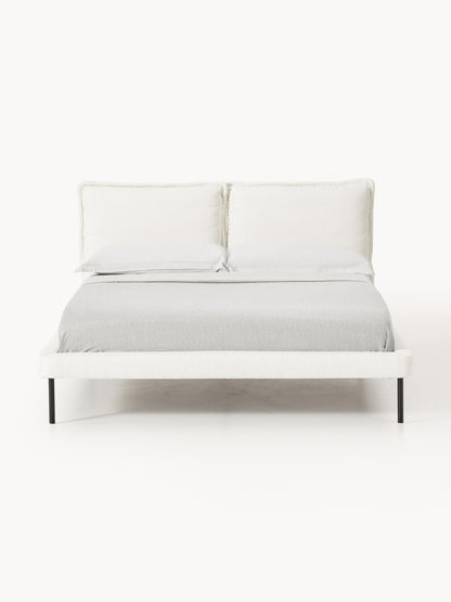 Amelis Upholstered Bed in Teddy Bouclé