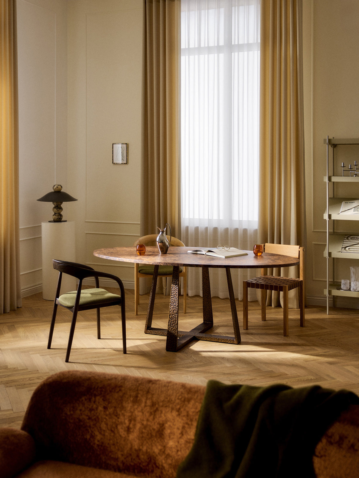 Amellis Oval Dining Table, in Various Sizes