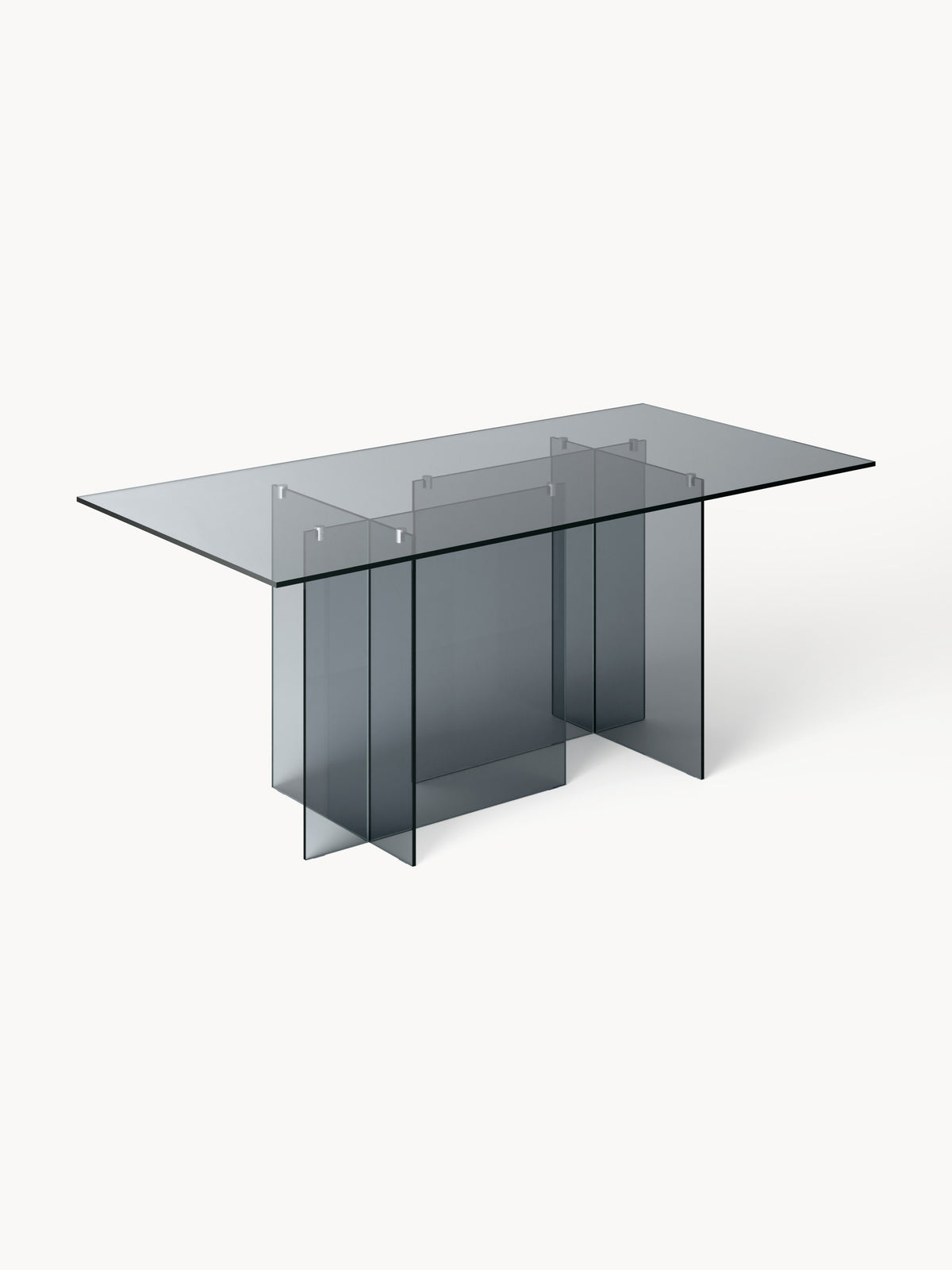 Anouva Dining Table in Glass, 180 x 90 cm