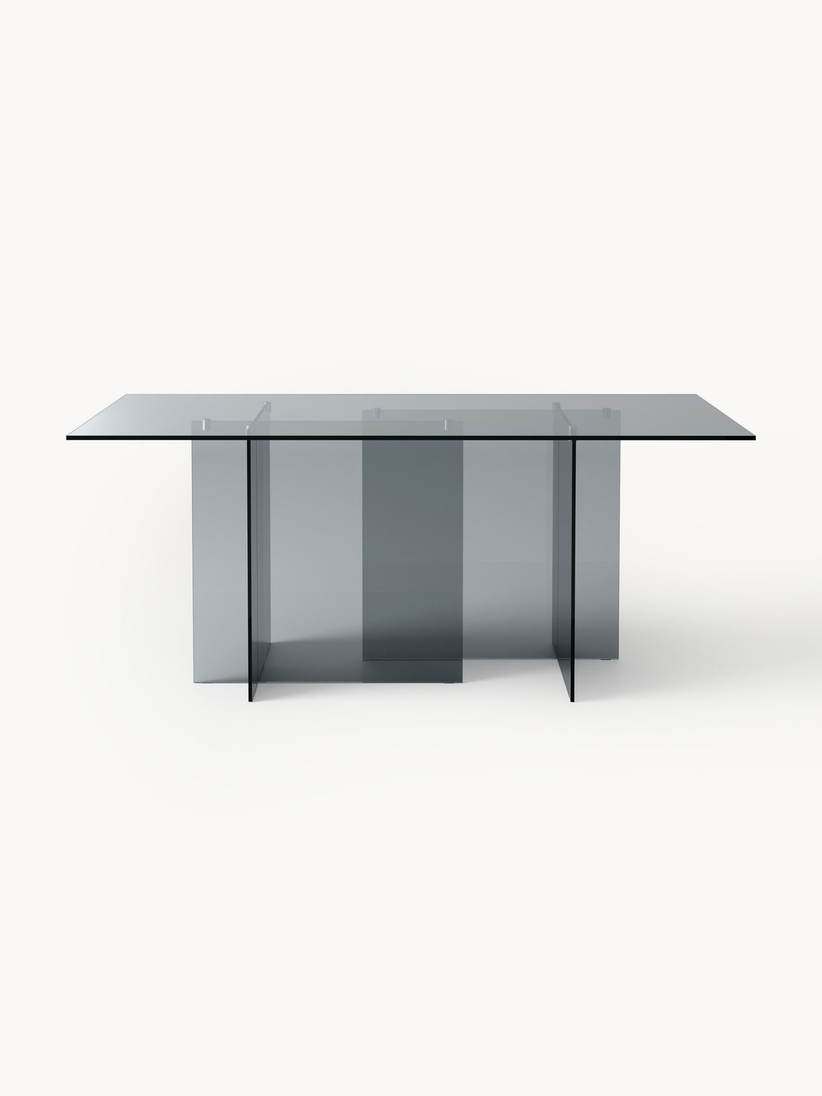 Anouva Dining Table in Glass, 180 x 90 cm