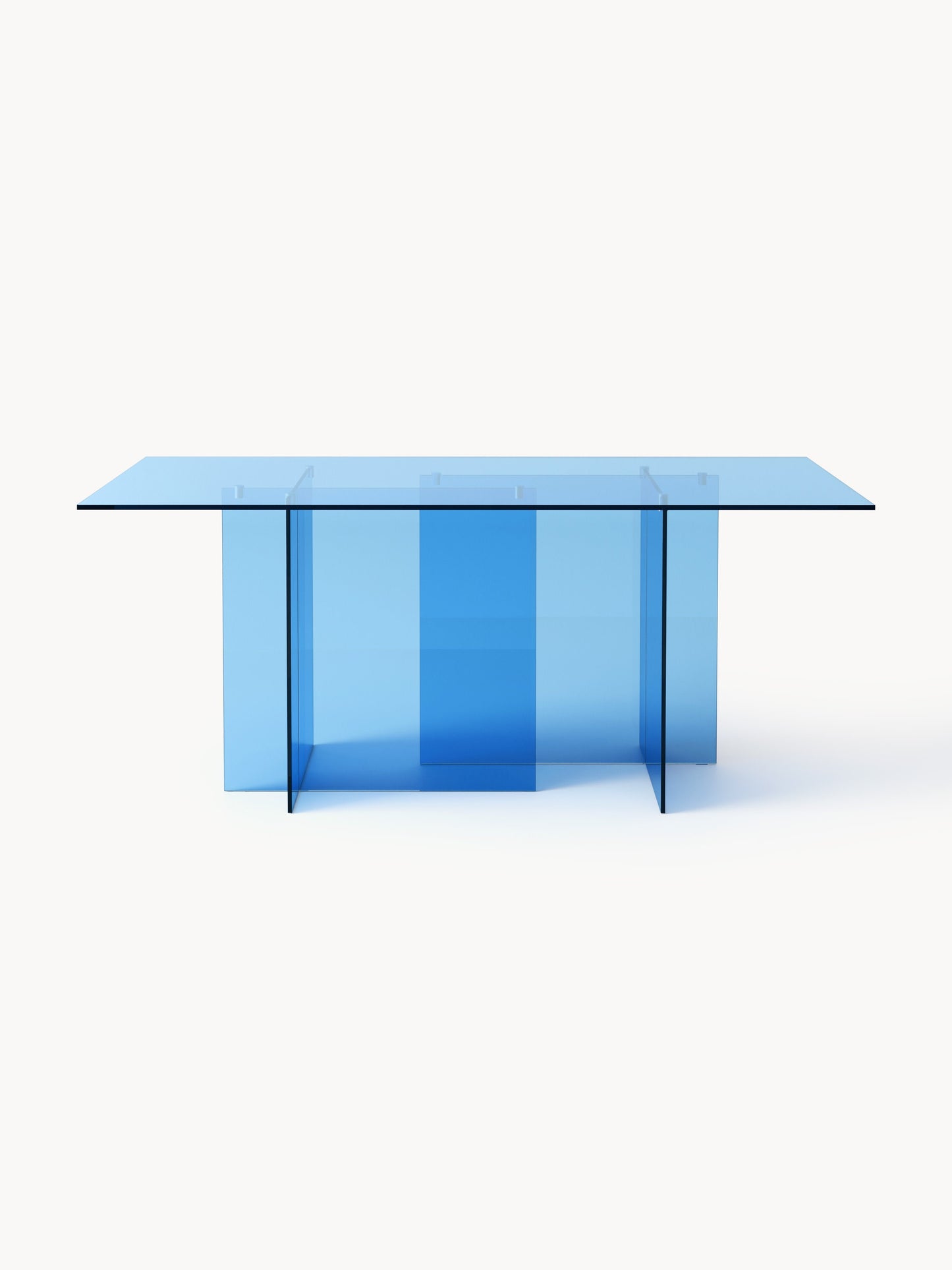 Anouva Dining Table in Glass, 180 x 90 cm