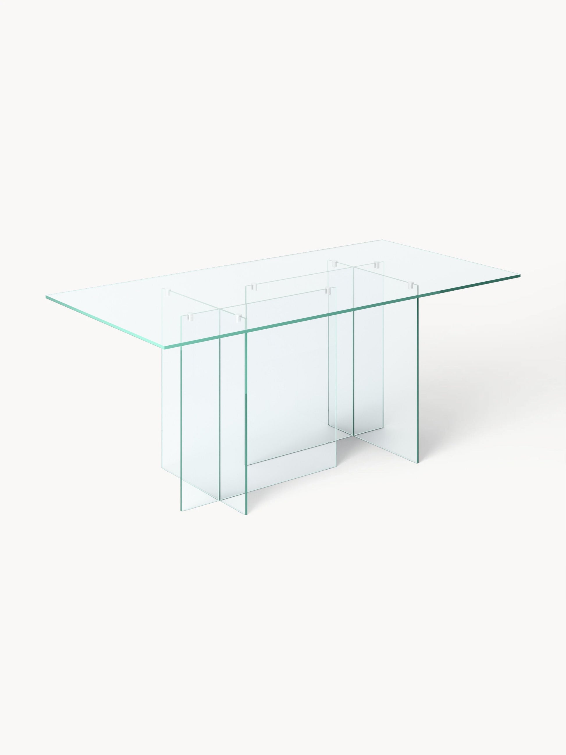 Anouva Dining Table in Glass, 180 x 90 cm