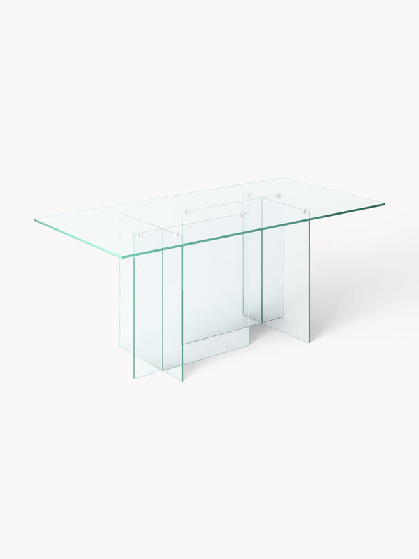 Anouva Dining Table in Glass, 180 x 90 cm