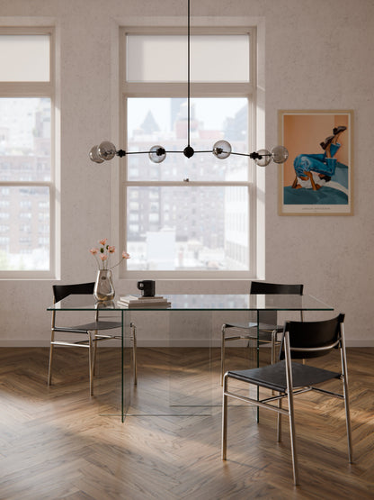 Anouva Dining Table in Glass, 180 x 90 cm