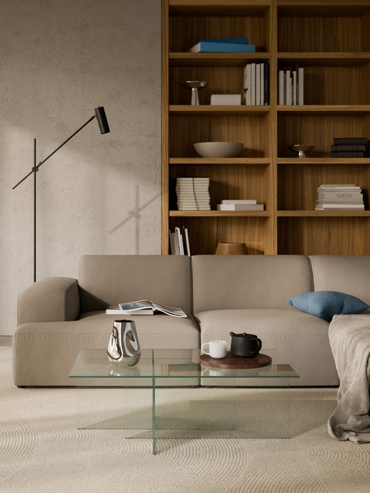 Anouva Glass Coffee Table, W 102 cm