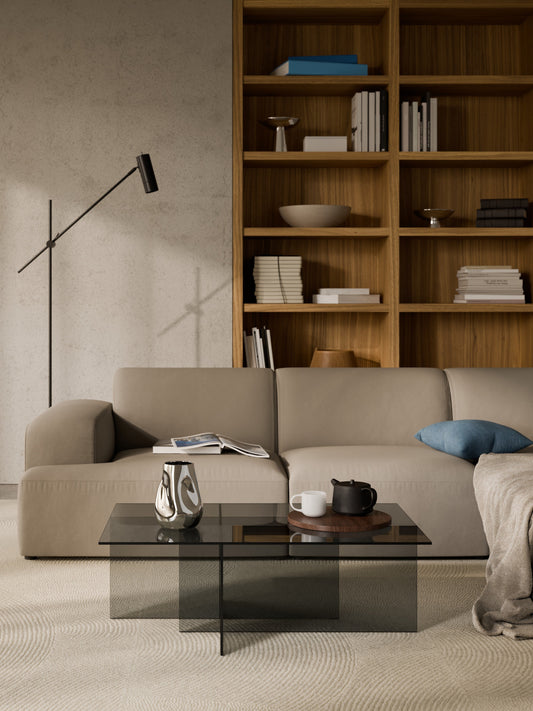 Anouva Glass Coffee Table, W 102 cm