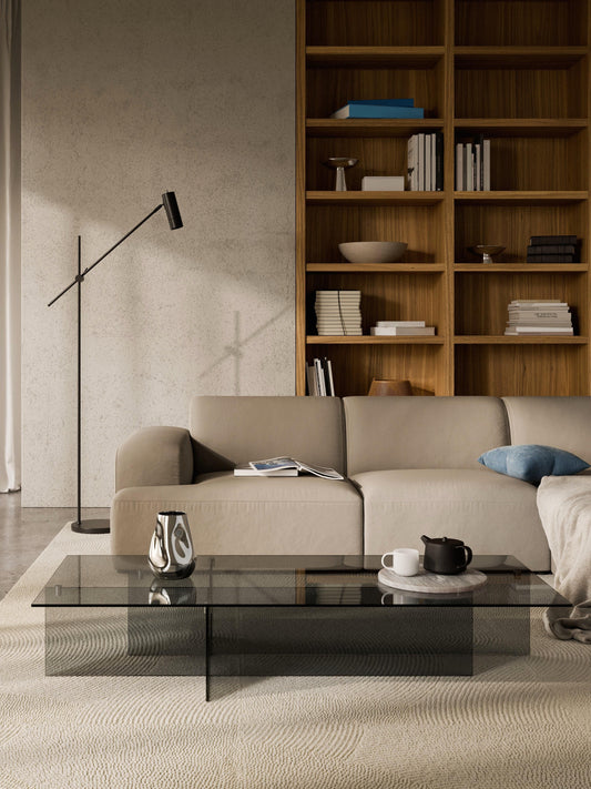 Anouva Large Coffee Table in Glass, W 160 cm