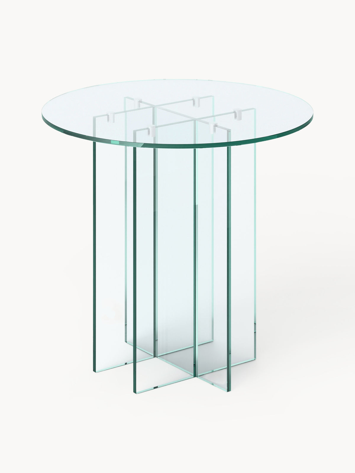 Anouva Round Dining Table in Glass, in Various Sizes