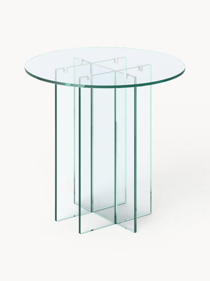 Anouva Round Dining Table in Glass, in Various Sizes