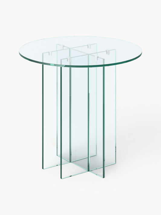 Anouva Round Dining Table in Glass, in Various Sizes