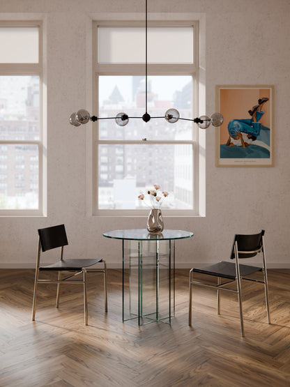 Anouva Round Dining Table in Glass, in Various Sizes