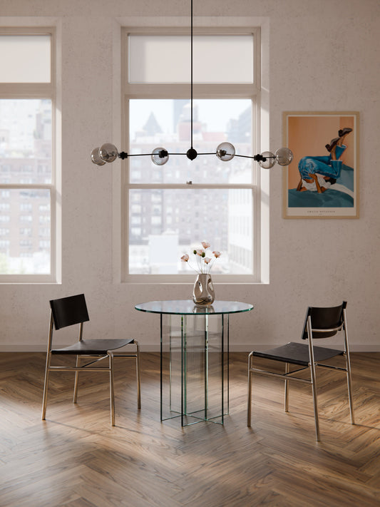 Anouva Round Dining Table in Glass, in Various Sizes