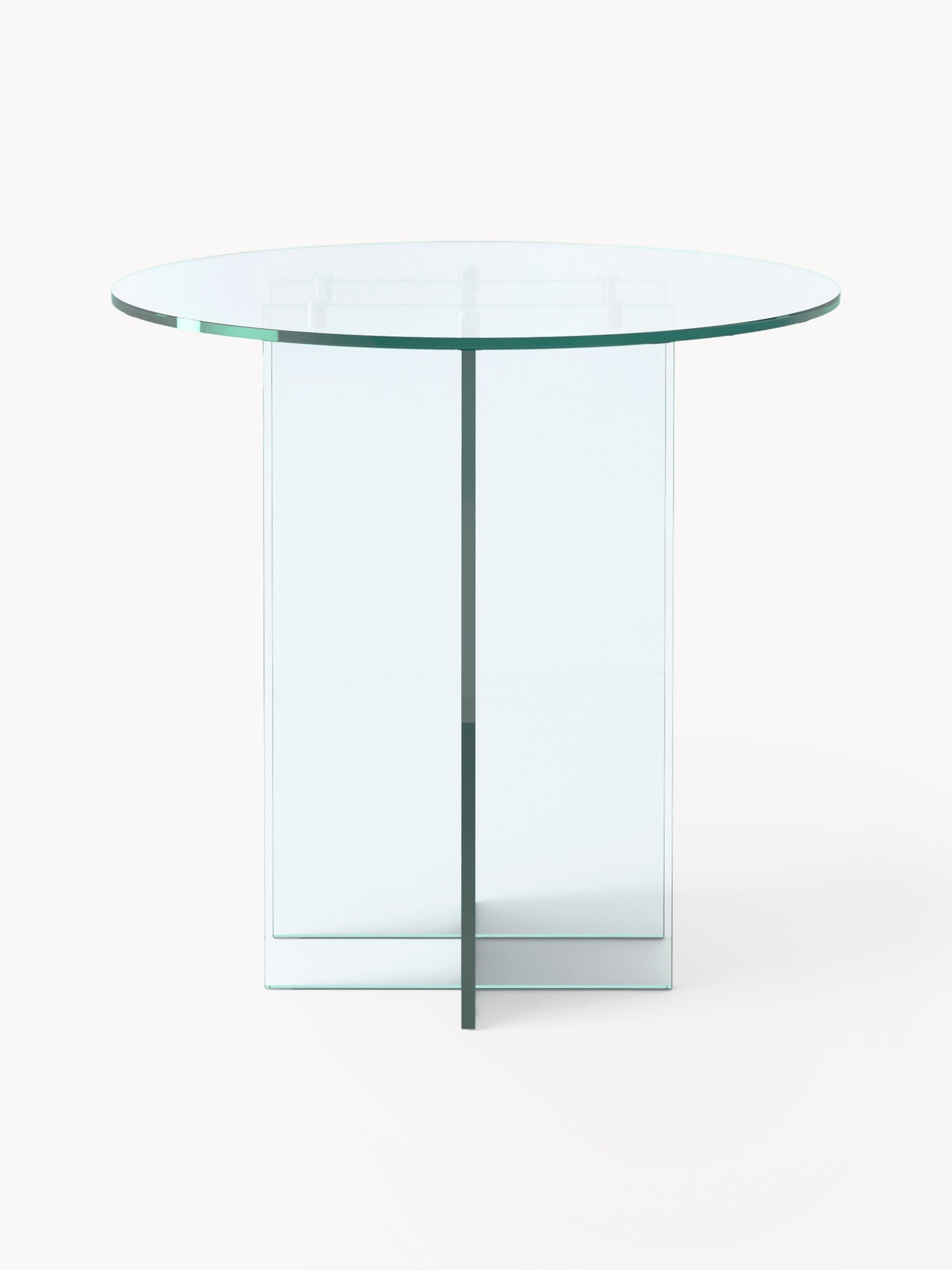 Anouva Round Dining Table in Glass, in Various Sizes