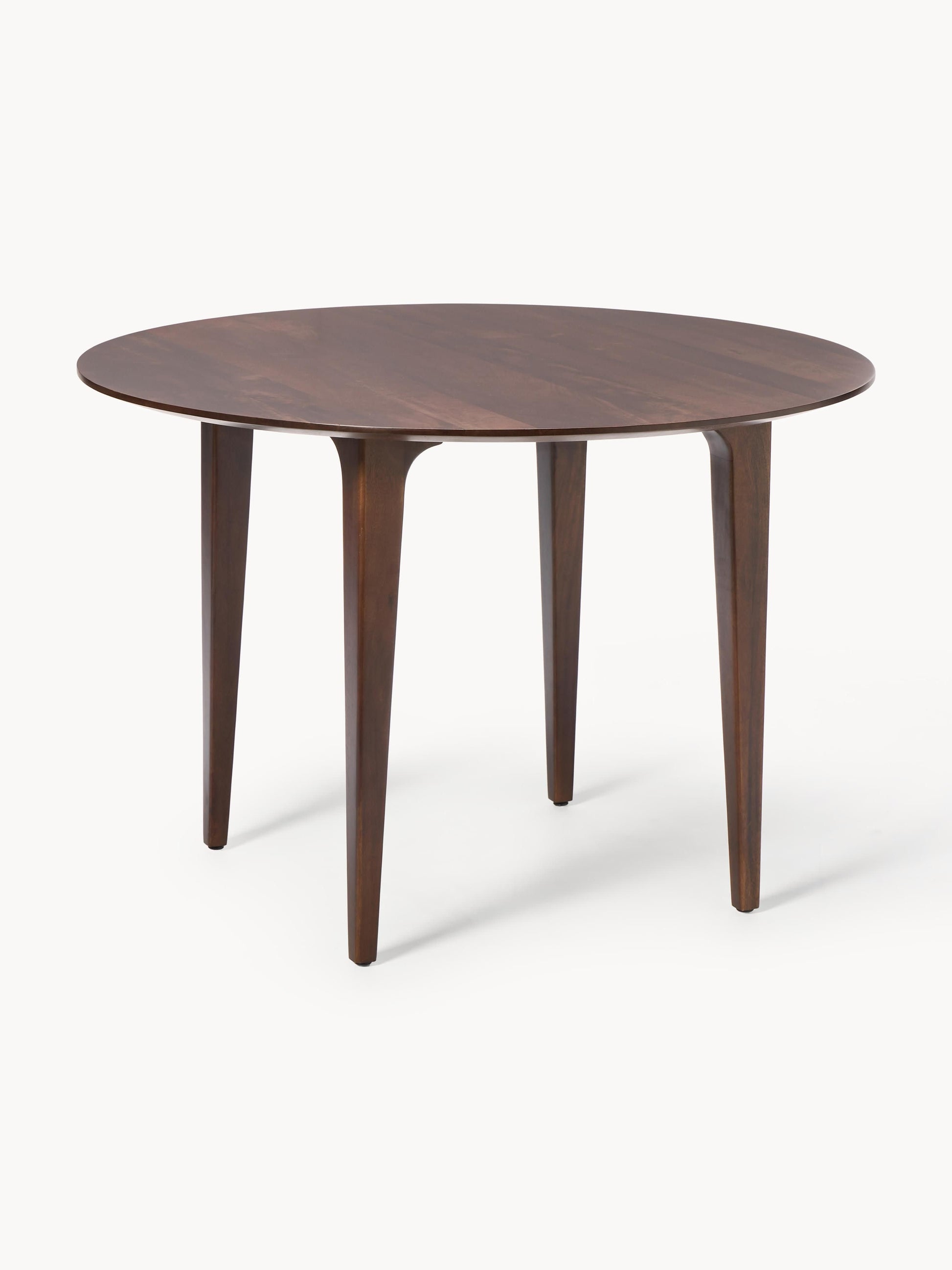 Archino Round Dining Table in Mango Wood, Ø 110 cm