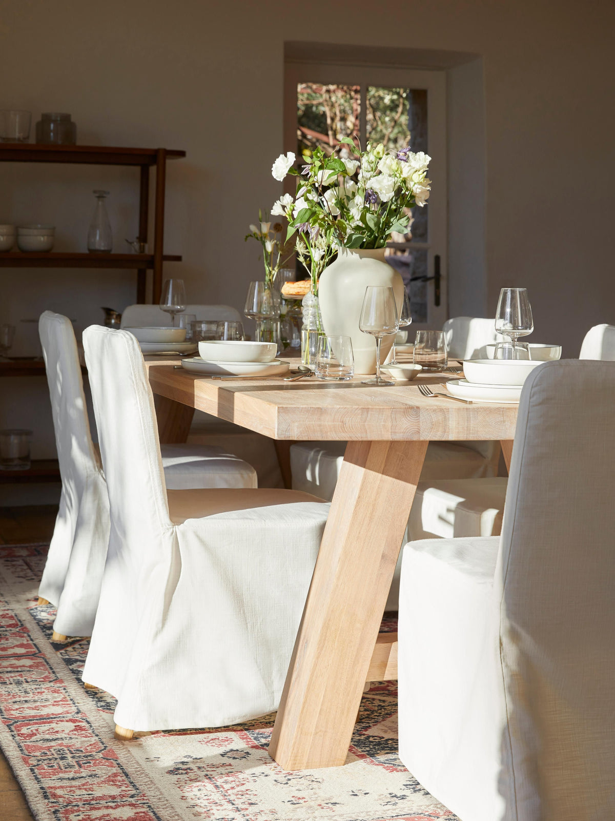 Ashvon Oak Dining Table, in Various Sizes