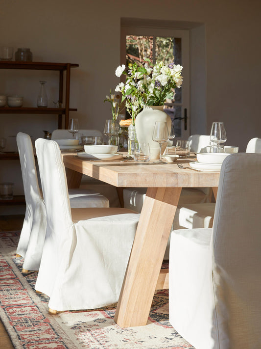 Ashvon Oak Dining Table, in Various Sizes